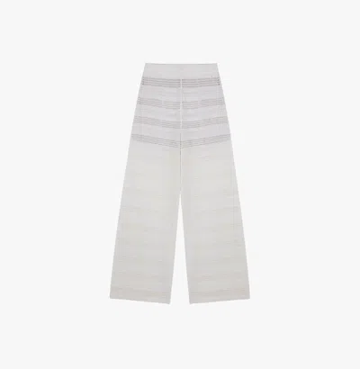 Crush Collection Linen Sequined Pointelle Trousers