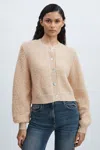 Crush Collection Bouclé Cardigan In Buttercup