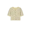 Crush Collection Fancy Bouclé Short-sleeved Jacket In Yellow