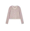 Crush Collection Multicolor Gradient Cardigan In Pink
