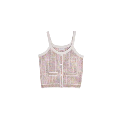 Crush Collection Multicolor Gradient Tank Top In Pink