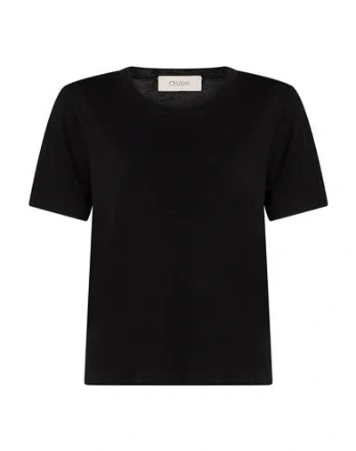 Crush Collection Woman Sweater Black Size Xs Silk, Cashmere