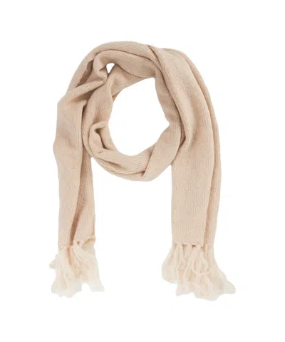 Crush Fringed Scarf In Neutral