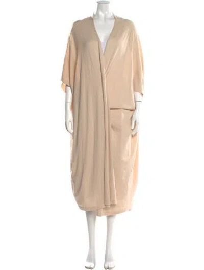 Pre-owned Crush Open Front Sweater In Neutral