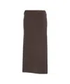 Crush Riviera' Midi Skirt In Brown