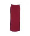Crush Riviera' Midi Skirt In Red