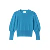 Crush Women's Cashmere Blend Pullover Sweater In Diamond Blue In Blue