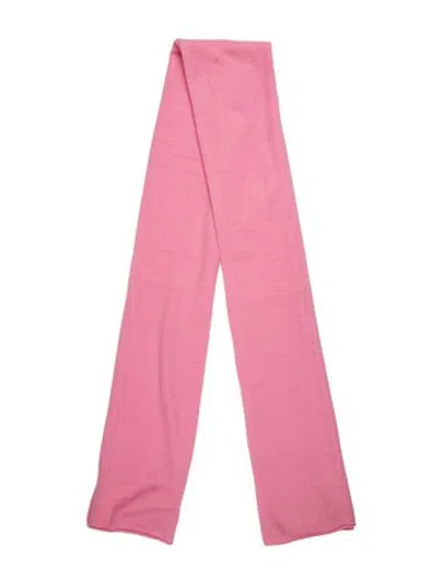 Pre-owned Crush Wool Scarf In Pink