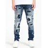 Crysp Denim Kar Denim Skinny Jeans In Deep Indigo