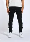 Crysp Denim Kurt Denim Distressed Pants (black) In Black