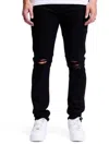 Crysp Denim Men's Atlantic Denim Jeans In Jet Black In Black