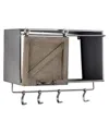 Crystal Art Gallery American Art Decor Rustic Sliding Barn Door Coat/towel Rack In Brown