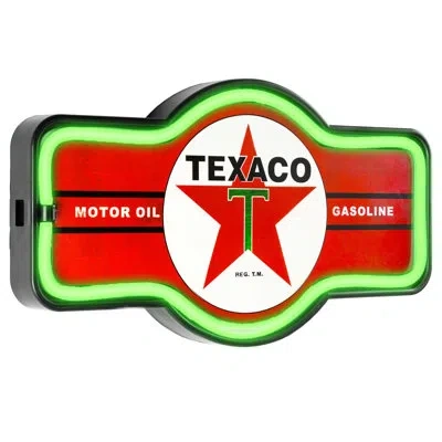 Crystal Art Gallery Texaco Led Marquee Sign In Red