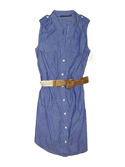 Crystal Doll Casual Dress In Blue