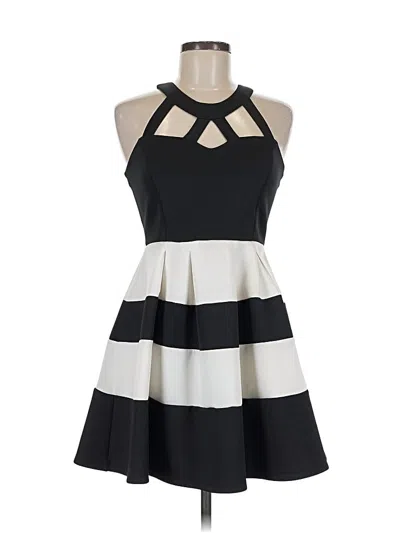 Pre-owned Crystal Doll Cocktail Dress In Black