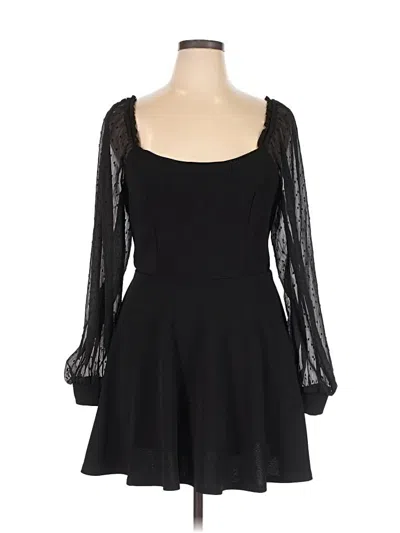 Pre-owned Crystal Doll Cocktail Dress In Black