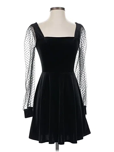 Pre-owned Crystal Doll Cocktail Dress In Black