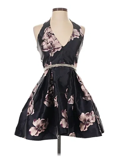 Pre-owned Crystal Doll Cocktail Dress In Black