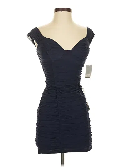 Crystal Doll Cocktail Dress In Blue