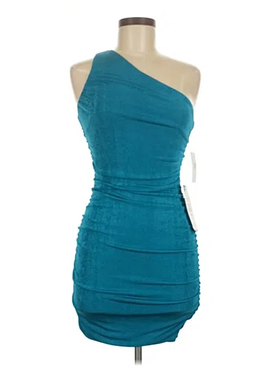 Pre-owned Crystal Doll Cocktail Dress In Blue