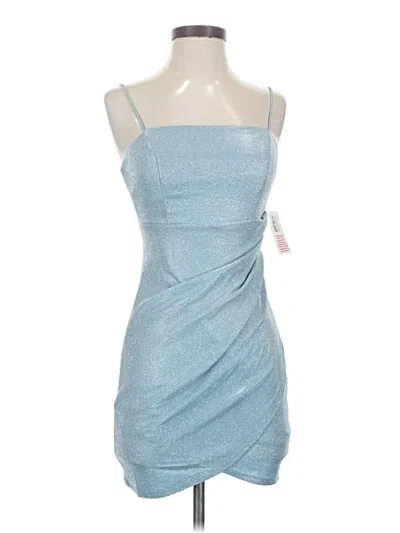 Pre-owned Crystal Doll Cocktail Dress In Blue