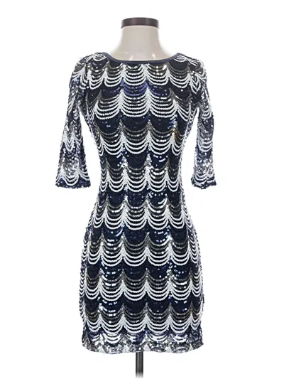 Pre-owned Crystal Doll Cocktail Dress In Blue