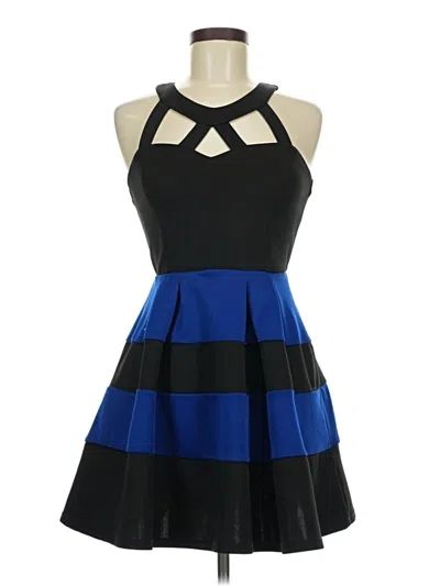 Pre-owned Crystal Doll Cocktail Dress In Blue
