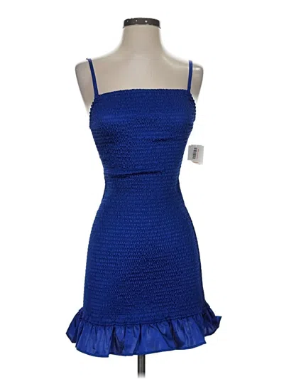 Pre-owned Crystal Doll Cocktail Dress In Blue