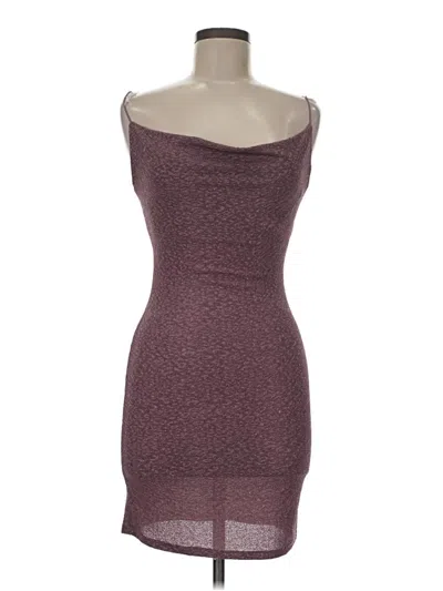 Pre-owned Crystal Doll Cocktail Dress In Burgundy