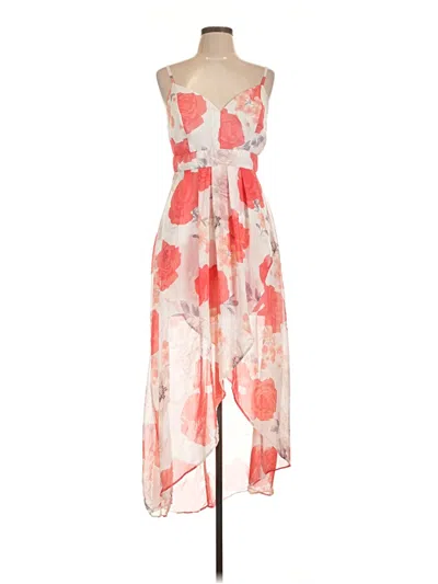 Pre-owned Crystal Doll Cocktail Dress In Orange