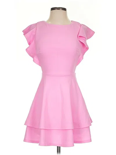 Pre-owned Crystal Doll Cocktail Dress In Pink