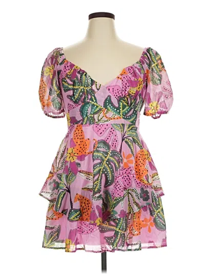 Pre-owned Crystal Doll Cocktail Dress In Pink