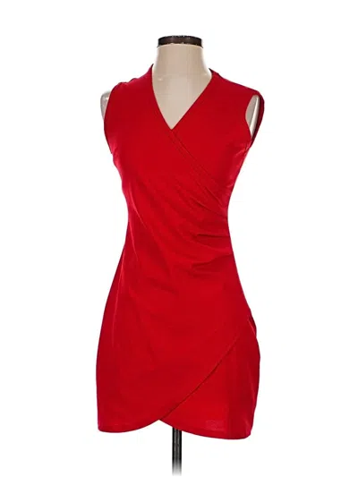 Pre-owned Crystal Doll Cocktail Dress In Red