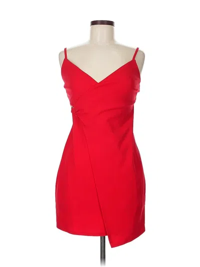 Pre-owned Crystal Doll Cocktail Dress In Red