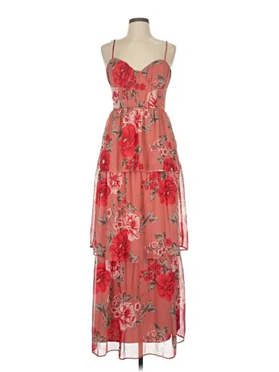 Pre-owned Crystal Doll Cocktail Dress In Red