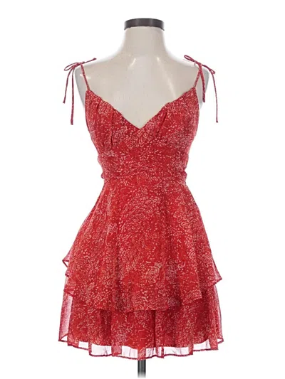 Pre-owned Crystal Doll Cocktail Dress In Red