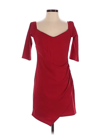 Pre-owned Crystal Doll Cocktail Dress In Red