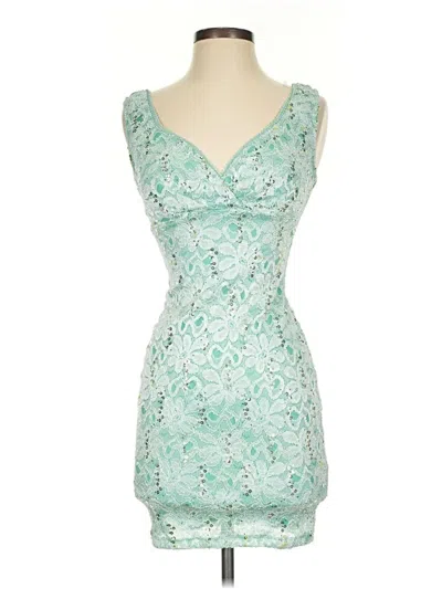 Pre-owned Crystal Doll Cocktail Dress In Teal