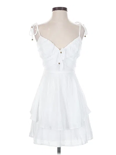 Pre-owned Crystal Doll Cocktail Dress In White