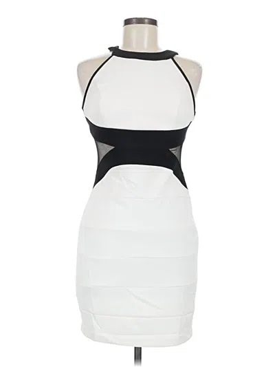 Pre-owned Crystal Doll Cocktail Dress In White
