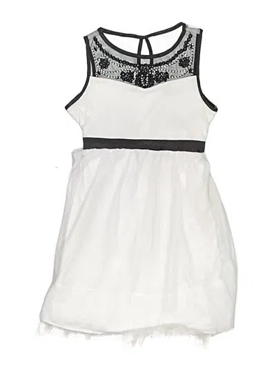 Pre-owned Crystal Doll Kids' Dress In White