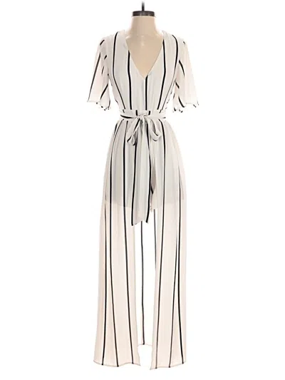 Pre-owned Crystal Doll Jumpsuit In White