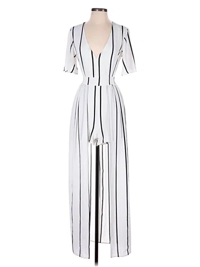 Pre-owned Crystal Doll Jumpsuit In White