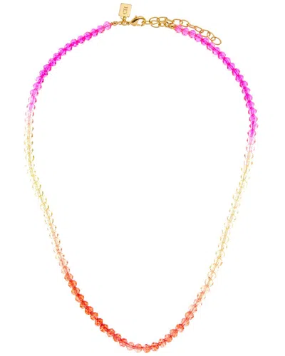Crystal Haze 18k Plated Colorful Necklace