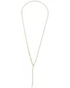 Crystal Haze 18k Plated Cz Lariat Necklace In Gold