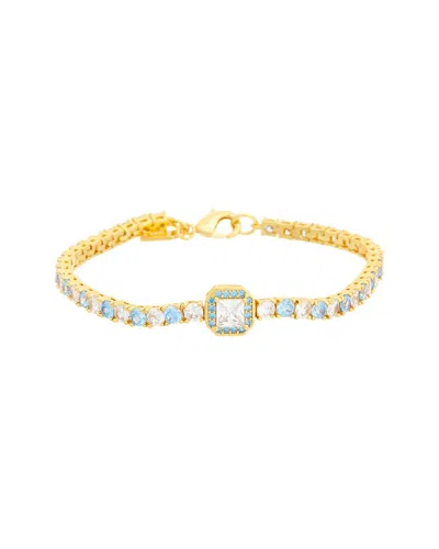 Crystal Haze 18k Plated Cz Statement Necklace