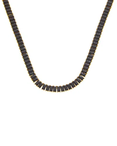 Crystal Haze 18k Plated Cz Statement Necklace