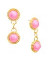 Crystal Haze 18k Plated Dangle Earrings