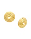 Crystal Haze 18k Plated Statement Earrings In Gold