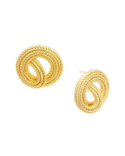 Crystal Haze 18k Plated Statement Earrings